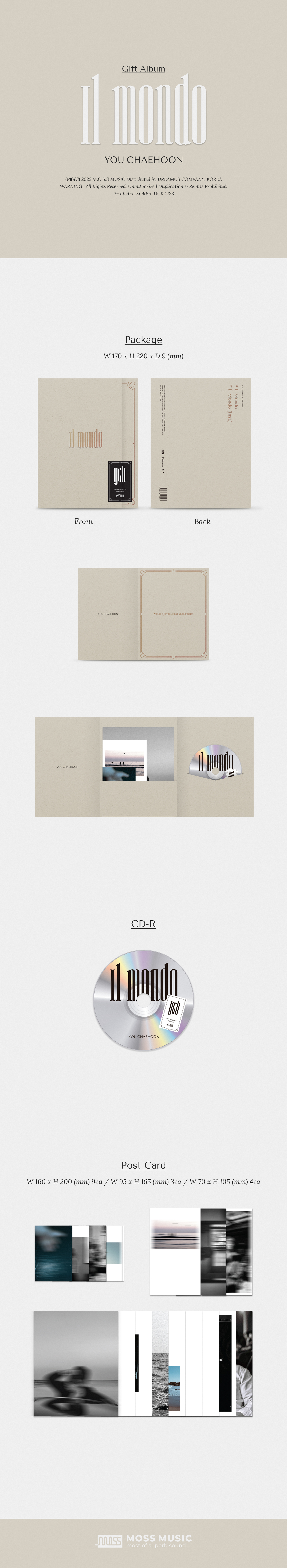ktown4u.com : You Chaehoon - Gift Album [Il Mondo]